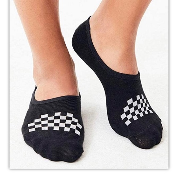 Vans No Show Socks 3Pair Men 9.5-13 White Black Gray w Logo & Checkerboard Skate - Picture 3 of 12